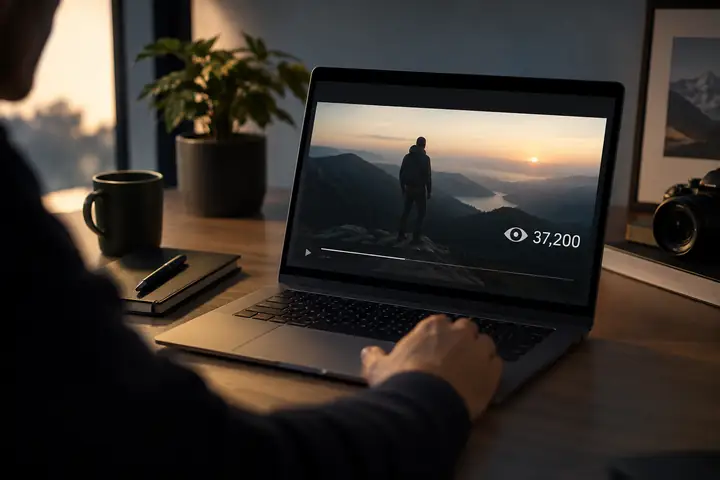 Ein Bild, das ein von Faceless.video erstelltes Video mit 37,200 Aufrufen zeigt
