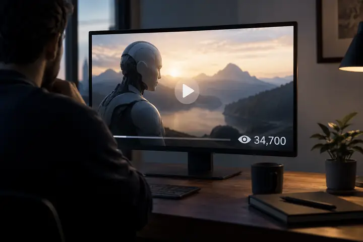 Ein Bild, das ein von Faceless.video erstelltes Video mit 34,700 Aufrufen zeigt