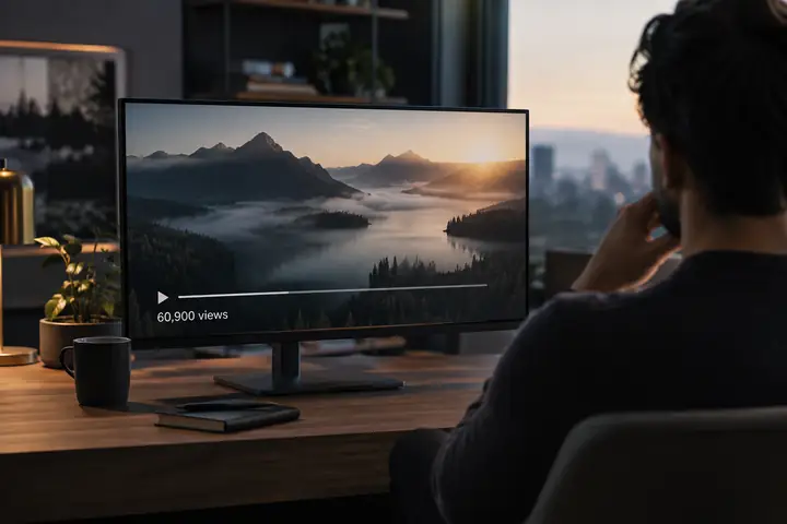 Ein Bild, das ein von Faceless.video erstelltes Video mit 60,900 Aufrufen zeigt