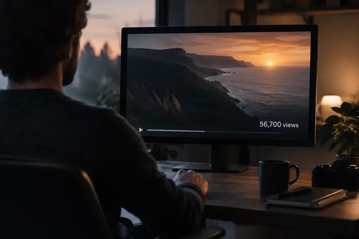 Ein Bild, das ein von Faceless.video erstelltes Video mit 56,700 Aufrufen zeigt