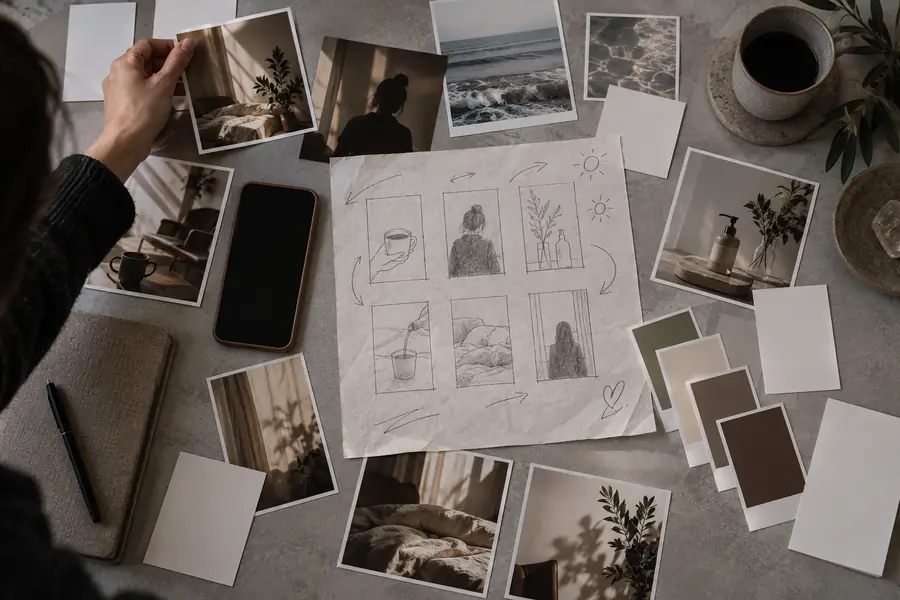 Rough reel idea shown as an unstructured content note